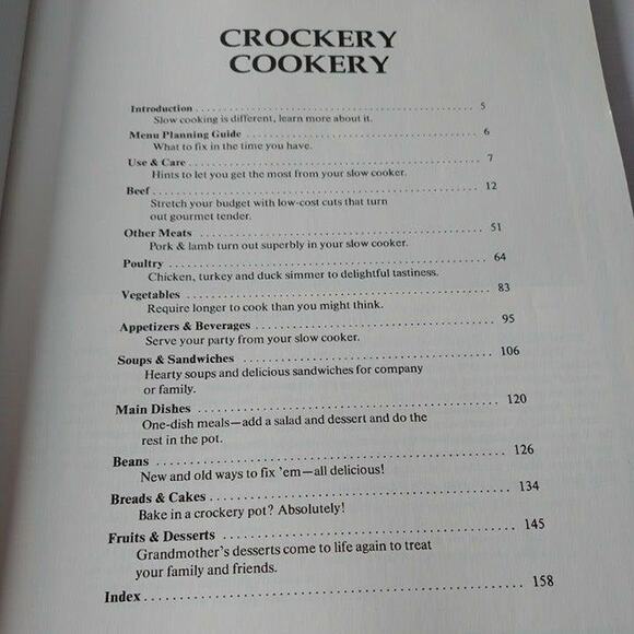 Mable Hoffman's Crockery Cooking - Softcover 1985 Cookbook - Vtg 1980s - Picture 9 of 13